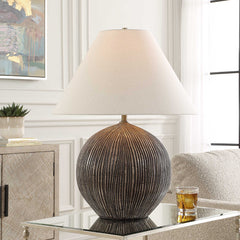 Sayre Dark Brown Table Lamp - Ornate Home