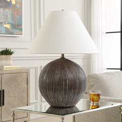 Sayre Dark Brown Table Lamp - Ornate Home