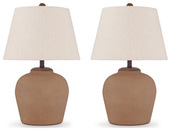 Scantor Rust Table Lamp (Set of 2) - Ornate Home