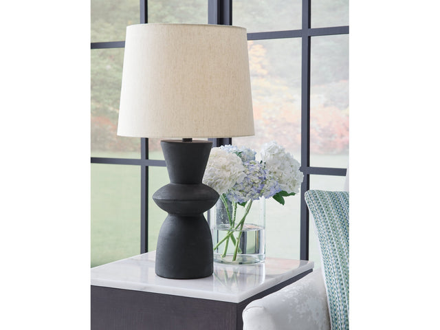 Scarbot Distressed Black Table Lamp (Set of 2) (Online Special Price) - Ornate Home