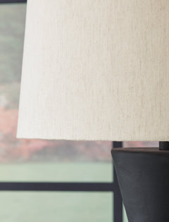 Scarbot Distressed Black Table Lamp (Set of 2) - Ornate Home