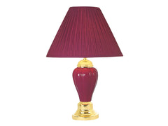 Scarlett Burgundy Table Lamp (Set of 6) - Ornate Home