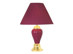 Scarlett Burgundy Table Lamp (Set of 6) - Ornate Home