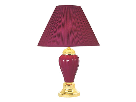 Scarlett Burgundy Table Lamp (Set of 6) - Ornate Home