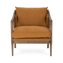 Scarlett Burnt Orange Accent Chair - Ornate Home