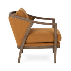 Scarlett Burnt Orange Accent Chair - Ornate Home