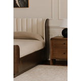 Scarlette Cream King Bed - Ornate Home