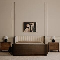 Scarlette Cream King Bed - Ornate Home