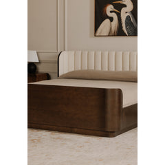 Scarlette Cream Queen Bed - Ornate Home