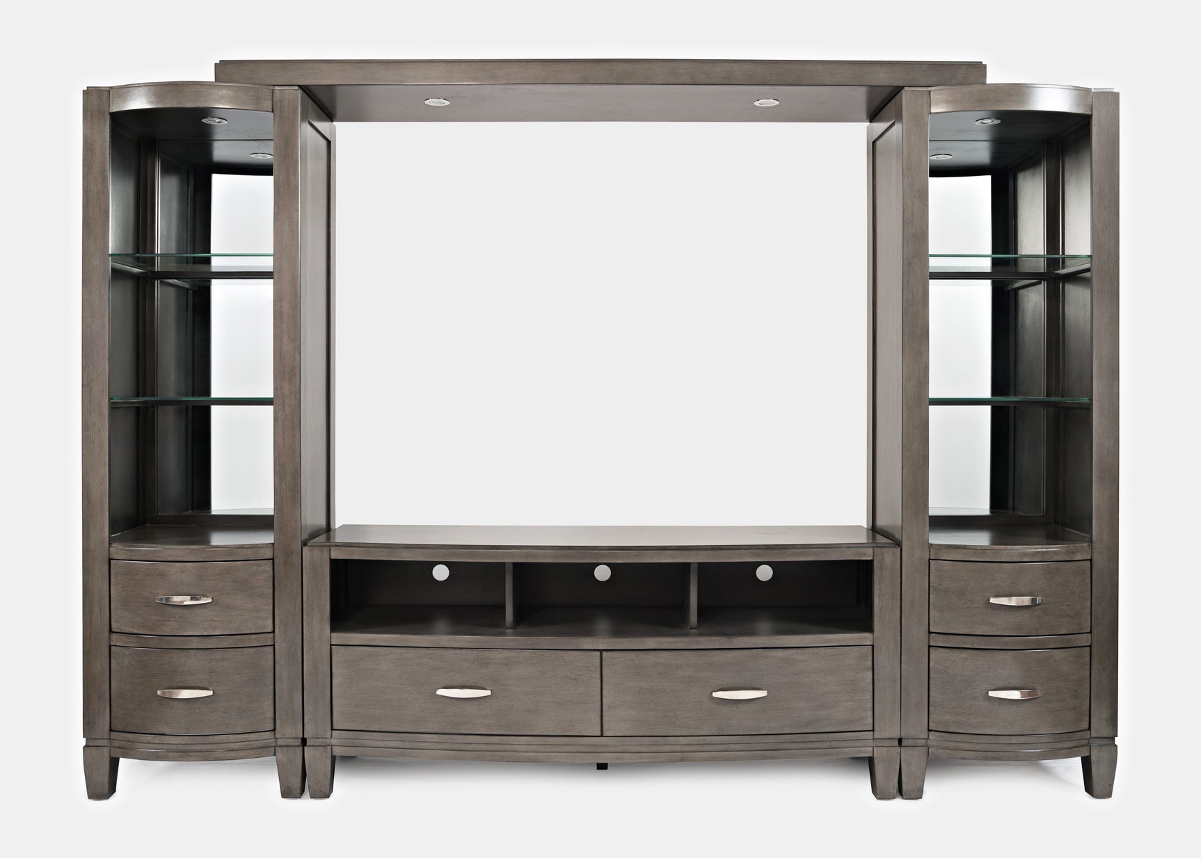 Scarsdale Brown Entertainment Wall - 70 Media Unit - Ornate Home