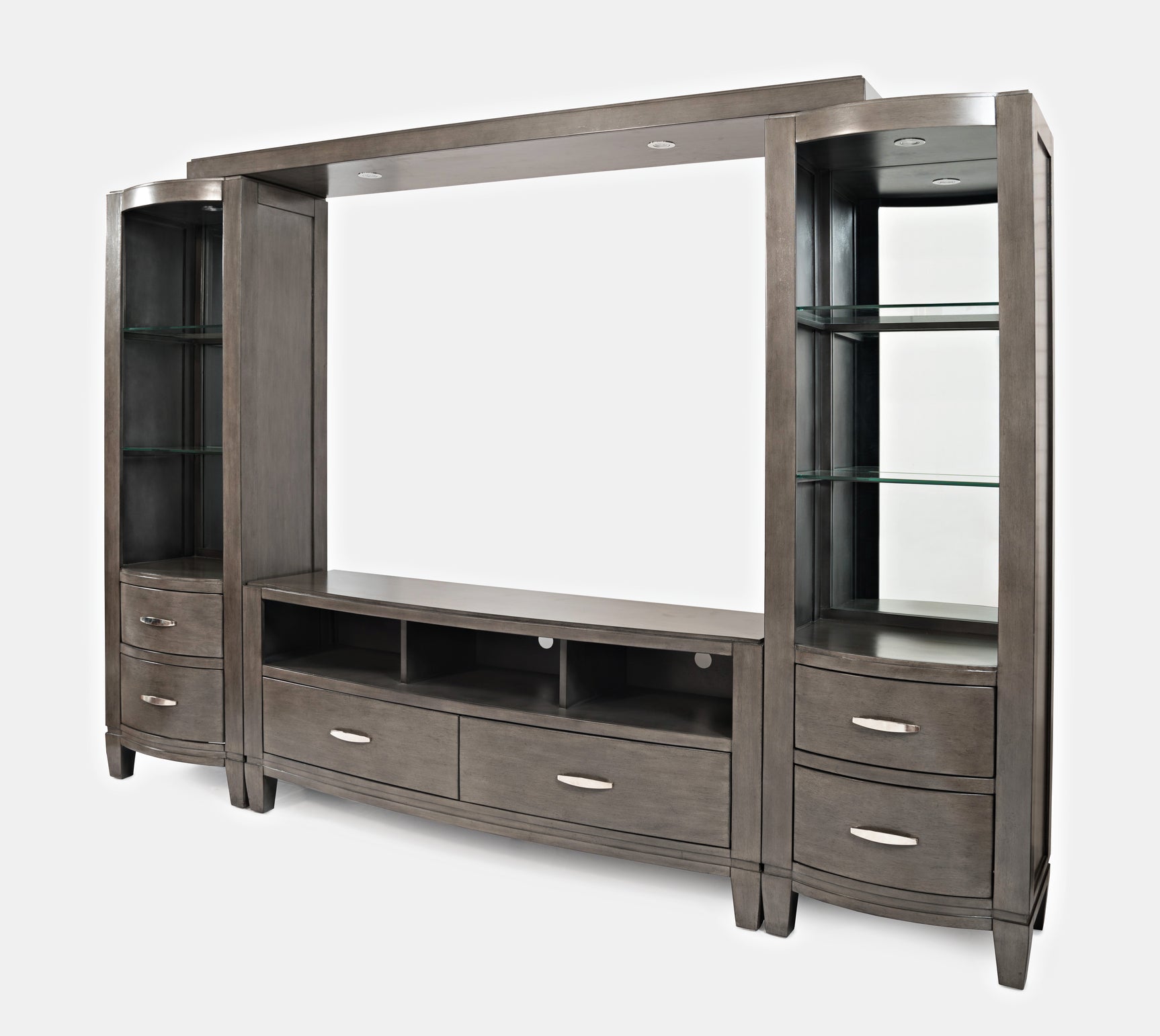 Scarsdale Brown Entertainment Wall - 70 Media Unit - Ornate Home