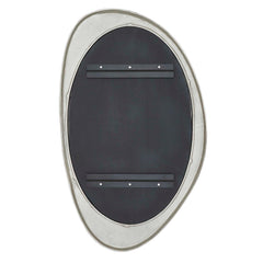 Schiller Antique Nickel Oval Mirror - Ornate Home