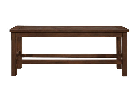 Schleiger Brown Counter Height Bench - Ornate Home