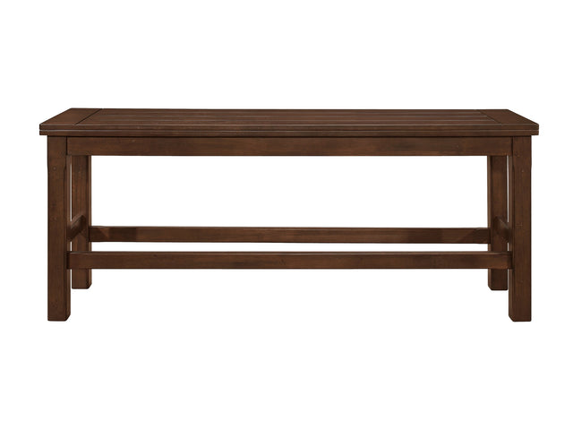 Schleiger Brown Counter Height Bench - Ornate Home