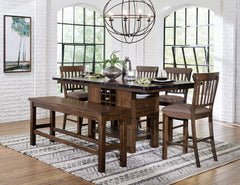 Schleiger Brown Counter Height Table - Ornate Home