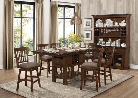 Schleiger Brown Counter Height Table - Ornate Home