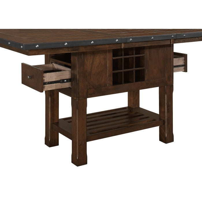 Schleiger Brown Counter Height Table - Ornate Home
