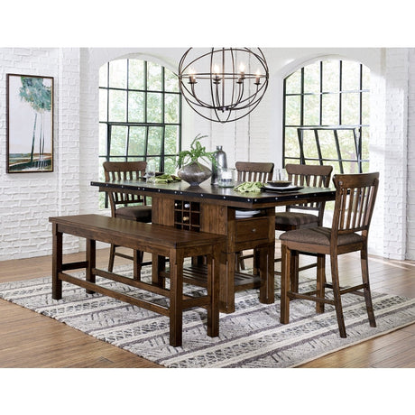 Schleiger Brown Counter Height Table - Ornate Home