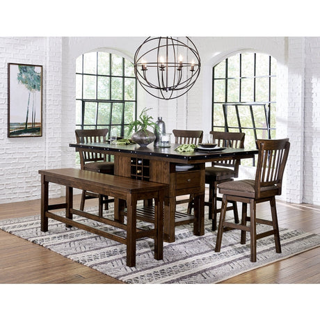 Schleiger Brown Counter Height Table - Ornate Home