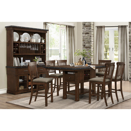 Schleiger Brown Counter Height Table - Ornate Home