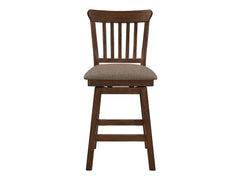 Schleiger Brown Swivel Counter Chair (Set of 2) - Ornate Home
