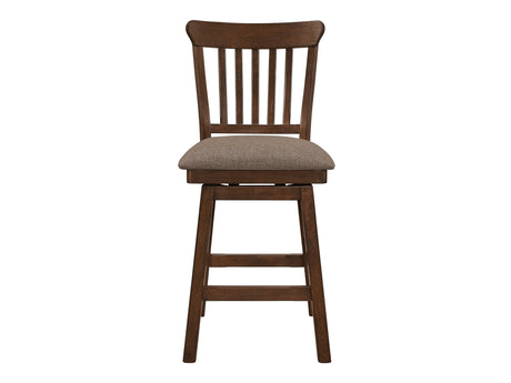 Schleiger Brown Swivel Counter Chair (Set of 2) - Ornate Home