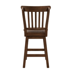 Schleiger Brown Swivel Counter Chair (Set of 2) - Ornate Home