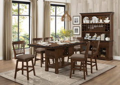 Schleiger Brown Swivel Counter Chair (Set of 2) - Ornate Home