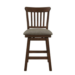 Schleiger Brown Swivel Counter Chair (Set of 2) - Ornate Home
