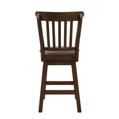 Schleiger Brown Swivel Counter Chair (Set of 2) - Ornate Home