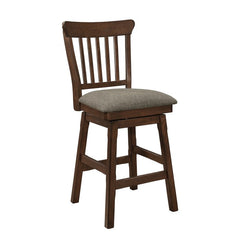 Schleiger Brown Swivel Counter Chair (Set of 2) - Ornate Home