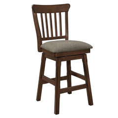 Schleiger Brown Swivel Counter Chair (Set of 2) - Ornate Home