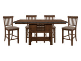 Schleiger Dark Brown 5-piece Dinig Table Set - Ornate Home
