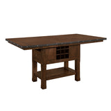 Schleiger Dark Brown 5-piece Dinig Table Set - Ornate Home
