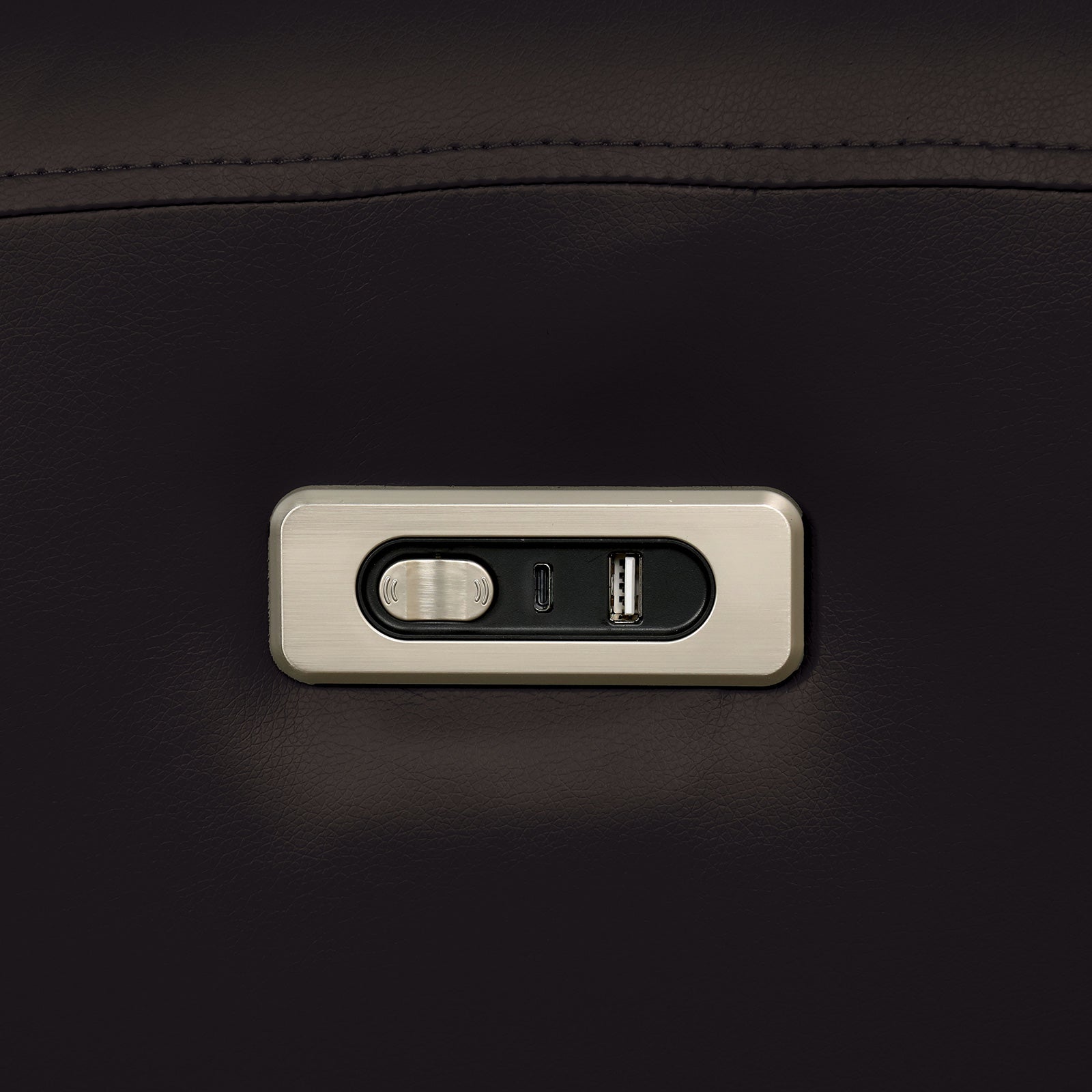 Schlieren Black Leatherette Reclining Living Room Set - Ornate Home