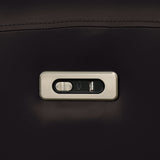 Schlieren Black Leatherette Reclining Sofa - Ornate Home