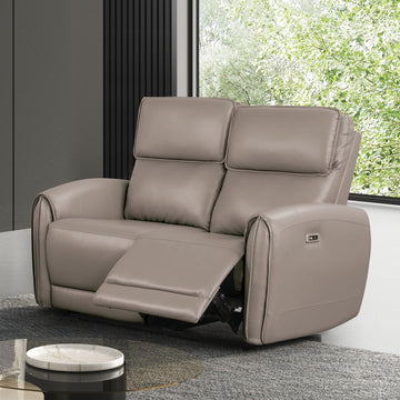 Schlieren Light Brown Leatherette  Reclining Living Room Set - Ornate Home