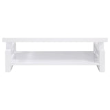 Schmitt White High Gloss 3-piece Coffee and End Table Set - Ornate Home