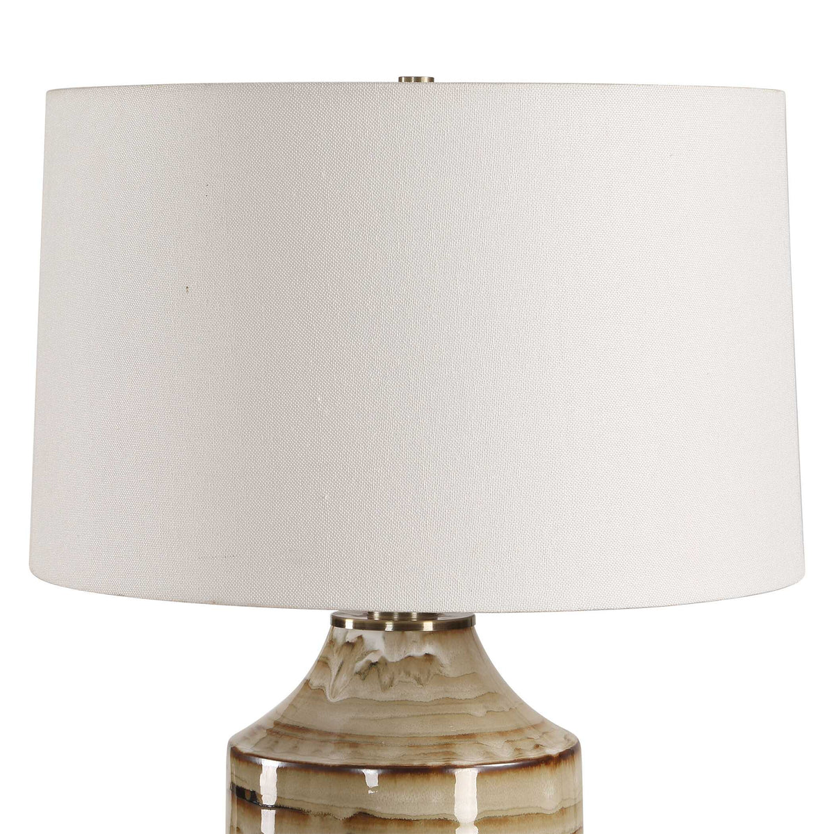 Schneider Brown Glazed Table Lamp - Ornate Home