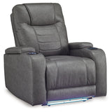 Schooner Rocks Slate Power Recliner/ADJ Headrest (Online Special Price) - Ornate Home