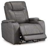 Schooner Rocks Slate Power Recliner/ADJ Headrest (Online Special Price) - Ornate Home