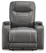 Schooner Rocks Slate Power Recliner/ADJ Headrest (Online Special Price) - Ornate Home