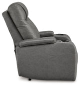 Schooner Rocks Slate Power Recliner/ADJ Headrest (Online Special Price) - Ornate Home