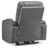Schooner Rocks Slate Power Recliner/ADJ Headrest (Online Special Price) - Ornate Home