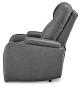 Schooner Rocks Slate Power Recliner/ADJ Headrest (Online Special Price) - Ornate Home