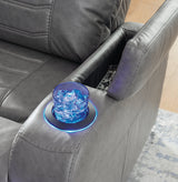 Schooner Rocks Slate Power Recliner/ADJ Headrest (Online Special Price) - Ornate Home
