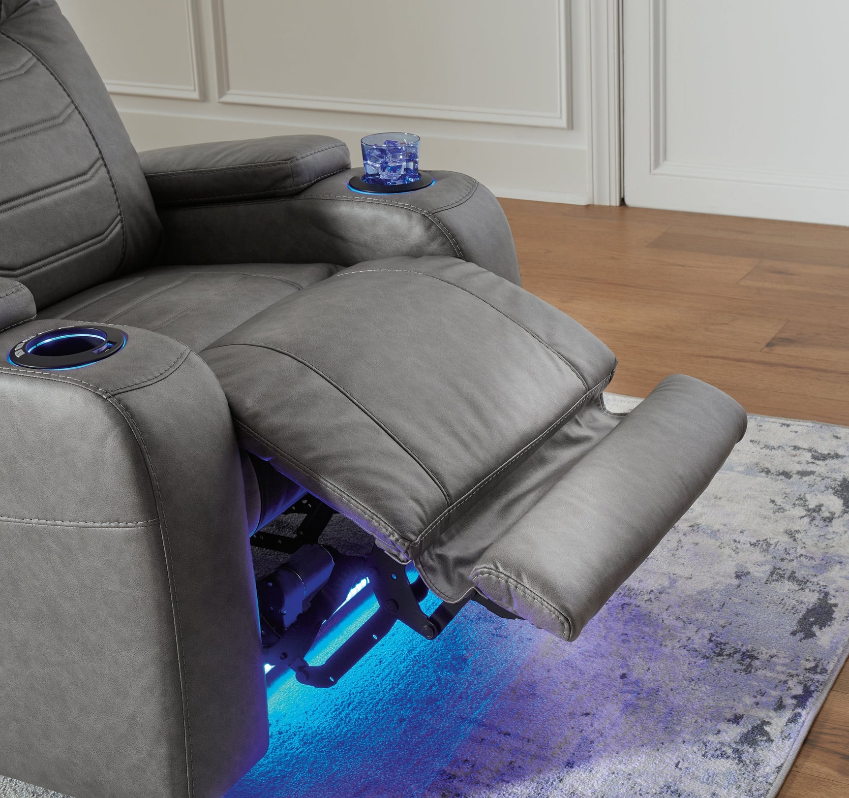 Schooner Rocks Slate Power Recliner/ADJ Headrest (Online Special Price) - Ornate Home