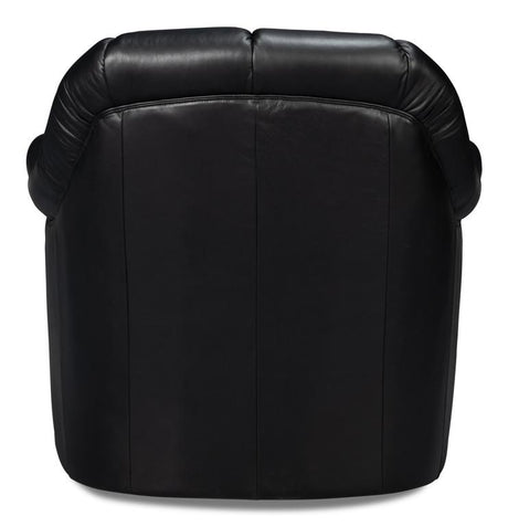 Scoth Black Swivel Chair - Ornate Home