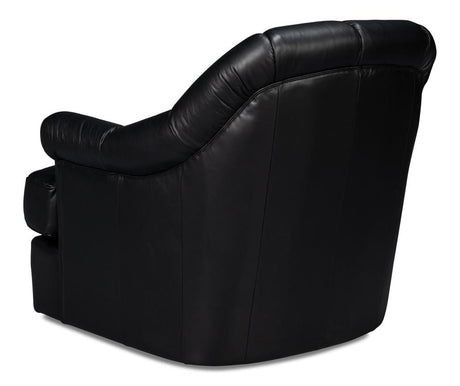 Scoth Black Swivel Chair - Ornate Home