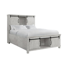 Scott White 4-Piece Queen Platform Storage Bedroom Set with 2 Nightstands & Chest - Ornate Home
